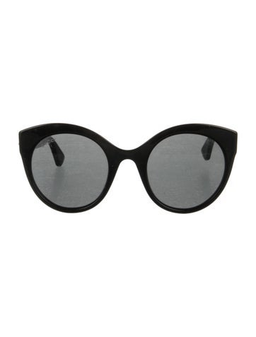 Gucci Sunglasses Interlocking G Logo Cat-Eye