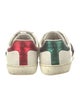 Gucci Web Accent Leather Sneakers