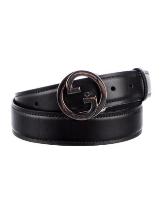 Gucci Interlocking G Logo Leather Waist Belt