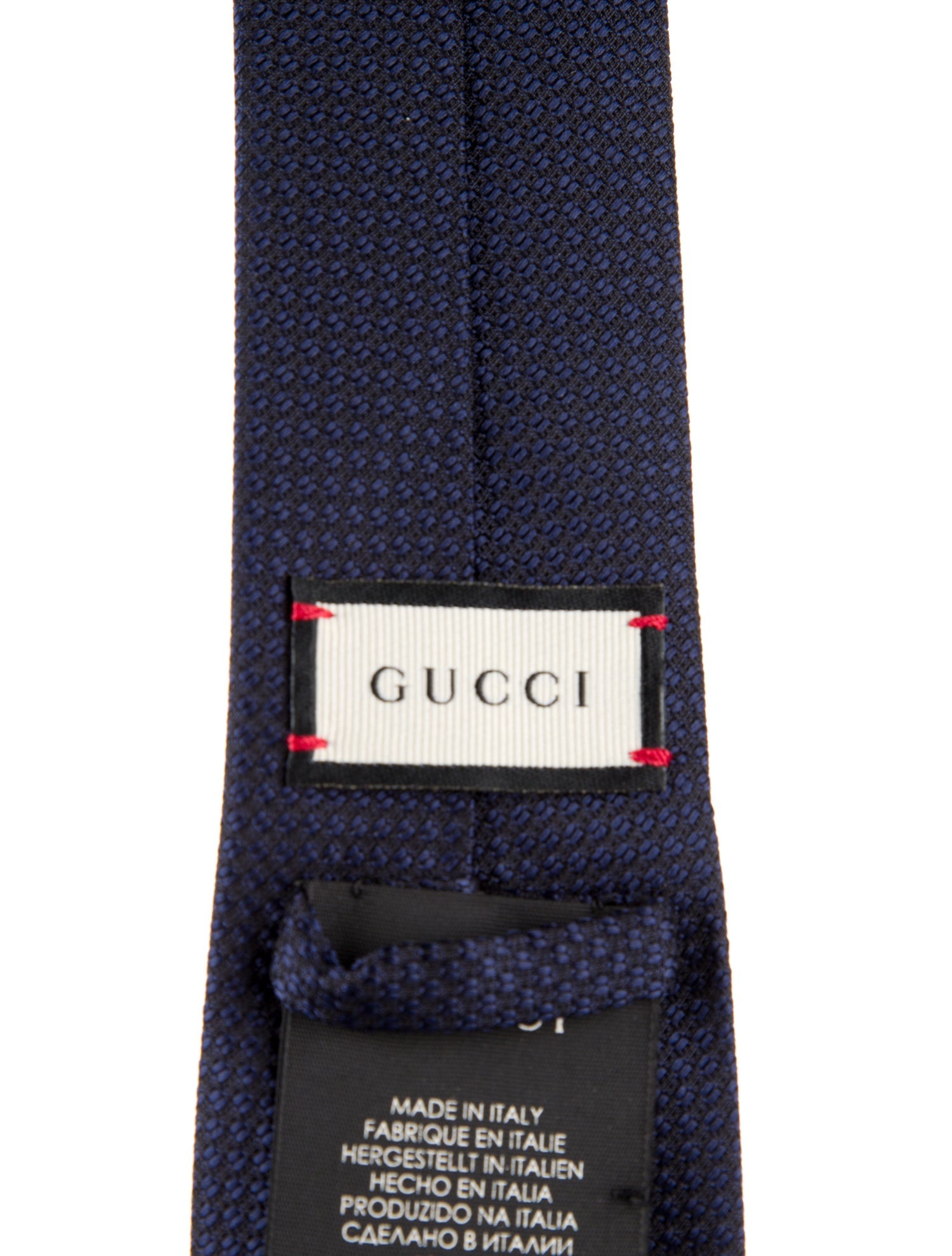 Gucci Blue Pattern Printed Tie w/Tags