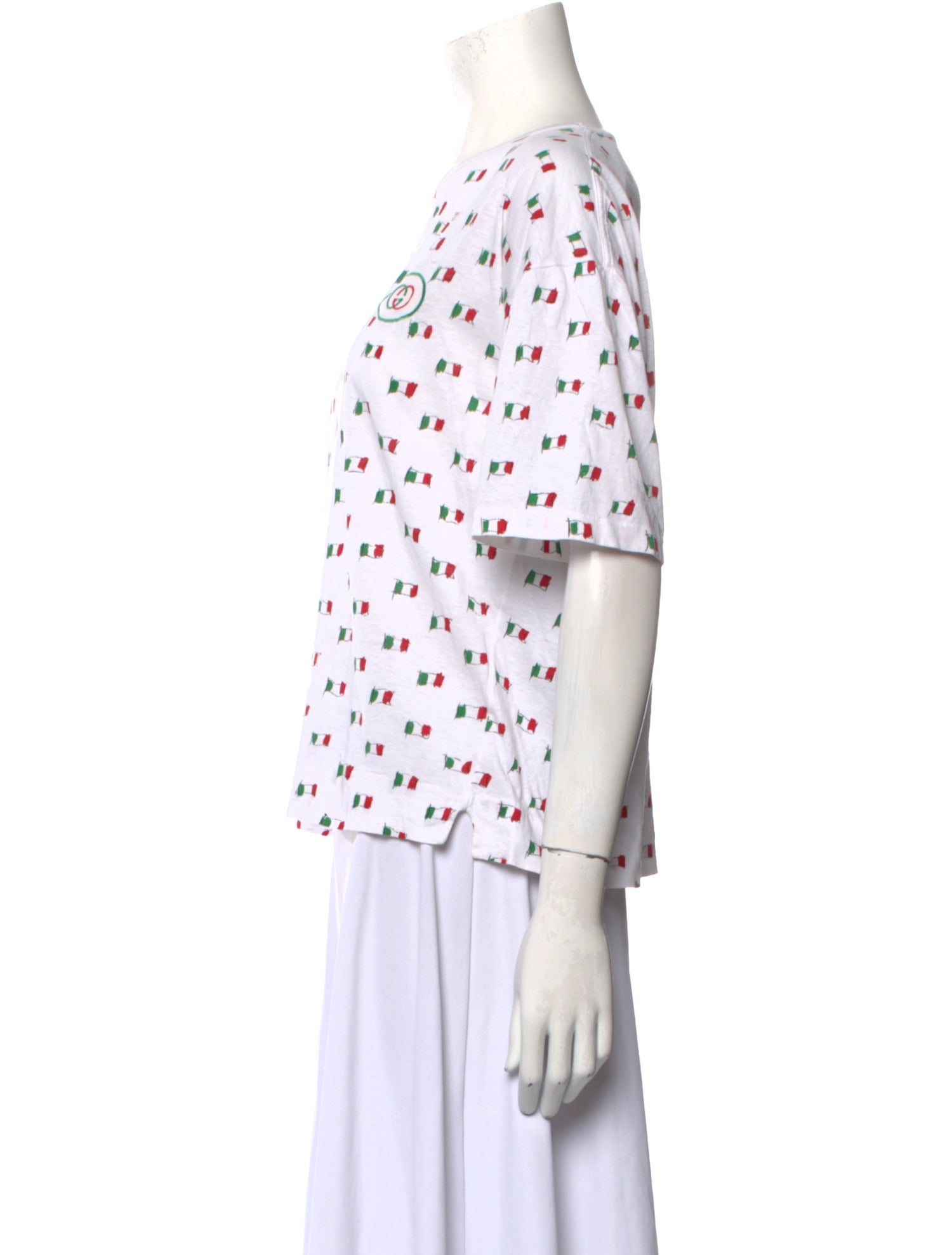 Gucci Printed Scoop Neck T-Shirt