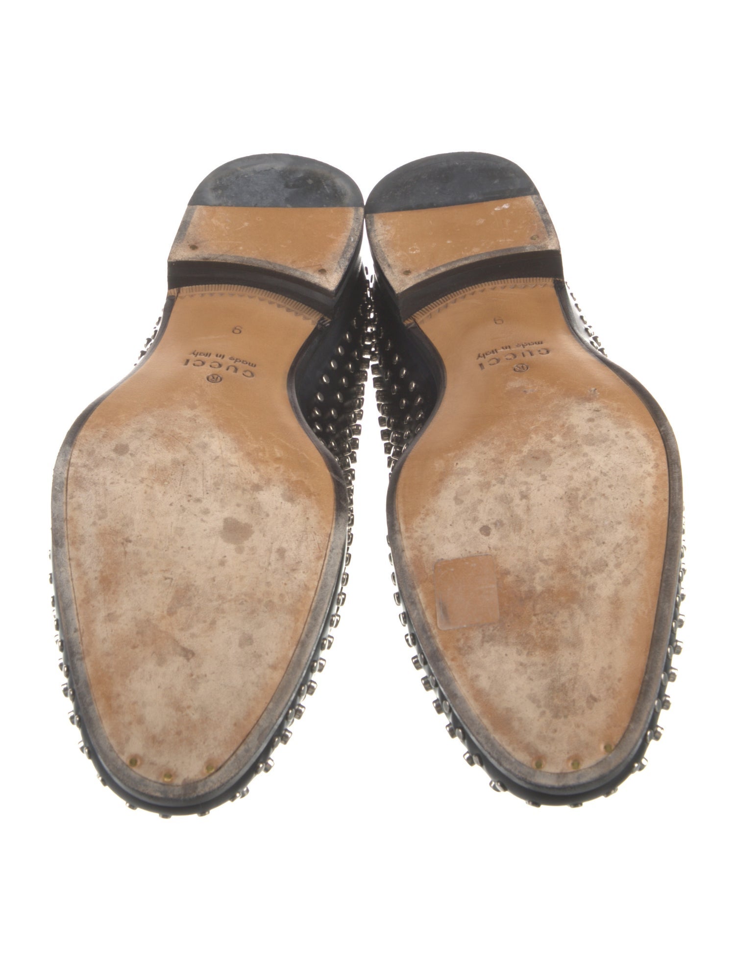 Gucci Horsebit Accent Leather Loafers