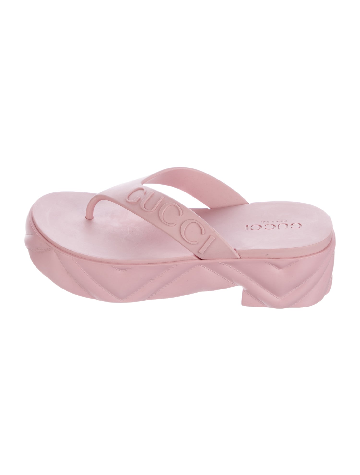 Gucci Rubber Flip Flops w/ Tags