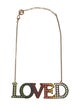 Gucci Loved Multicolor Crystal Pendant Necklace