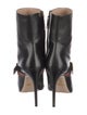 Gucci Web Accent Leather Sock Boots