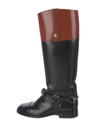 Gucci Leather Riding Boots