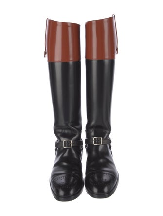 Gucci Leather Riding Boots