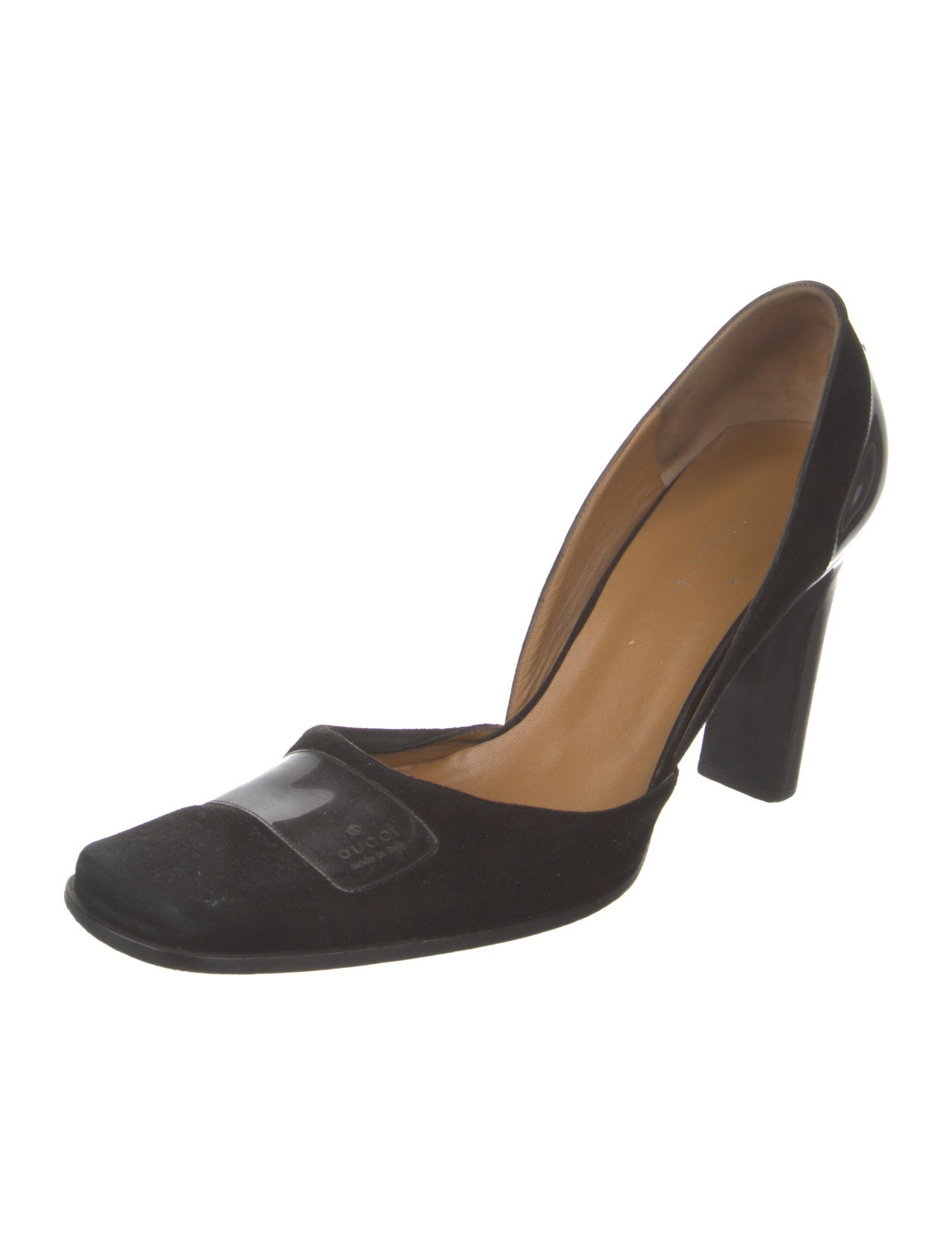 Gucci Suede D'Orsay Pumps