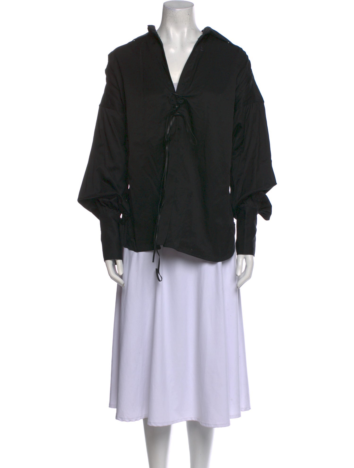 Gucci Long Sleeve Button-Up Top