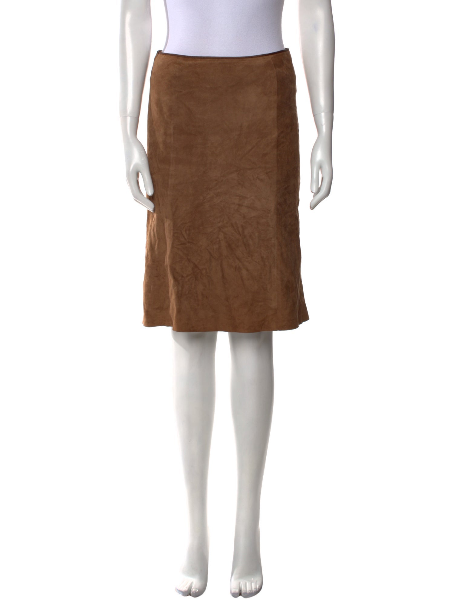 Gucci Suede Knee-Length Skirt