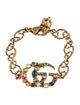Gucci Crystal Double G Link Bracelet
