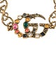 Gucci Crystal Double G Link Bracelet