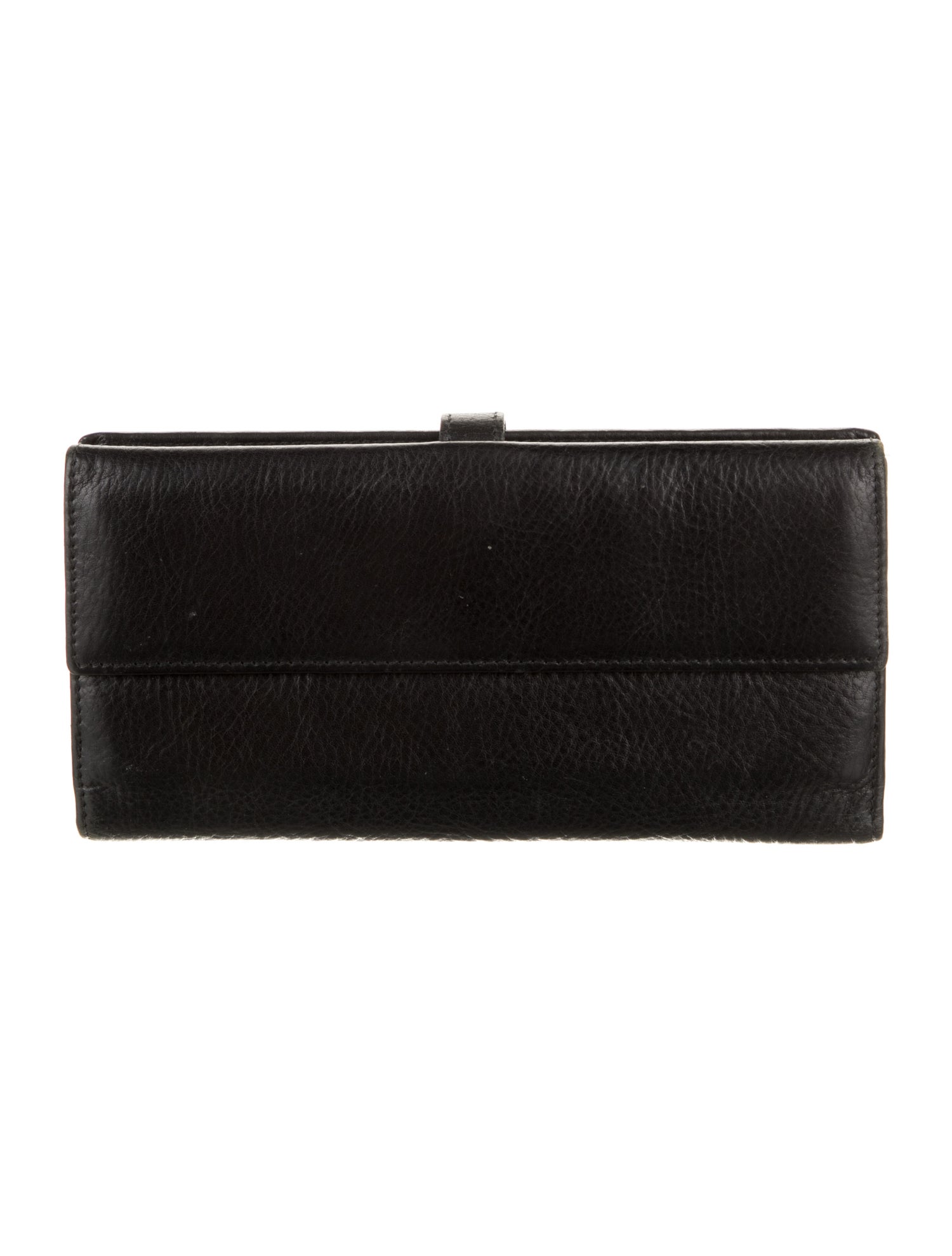 Gucci Flap Wallet Piston Lock Accent French Purse