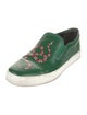 Gucci Web Accent Leather Sneakers