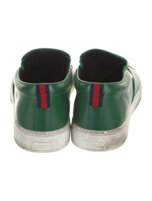 Gucci Web Accent Leather Sneakers