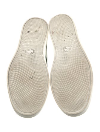 Gucci Web Accent Leather Sneakers