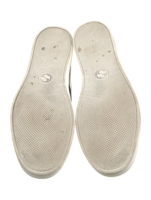 Gucci Web Accent Leather Sneakers