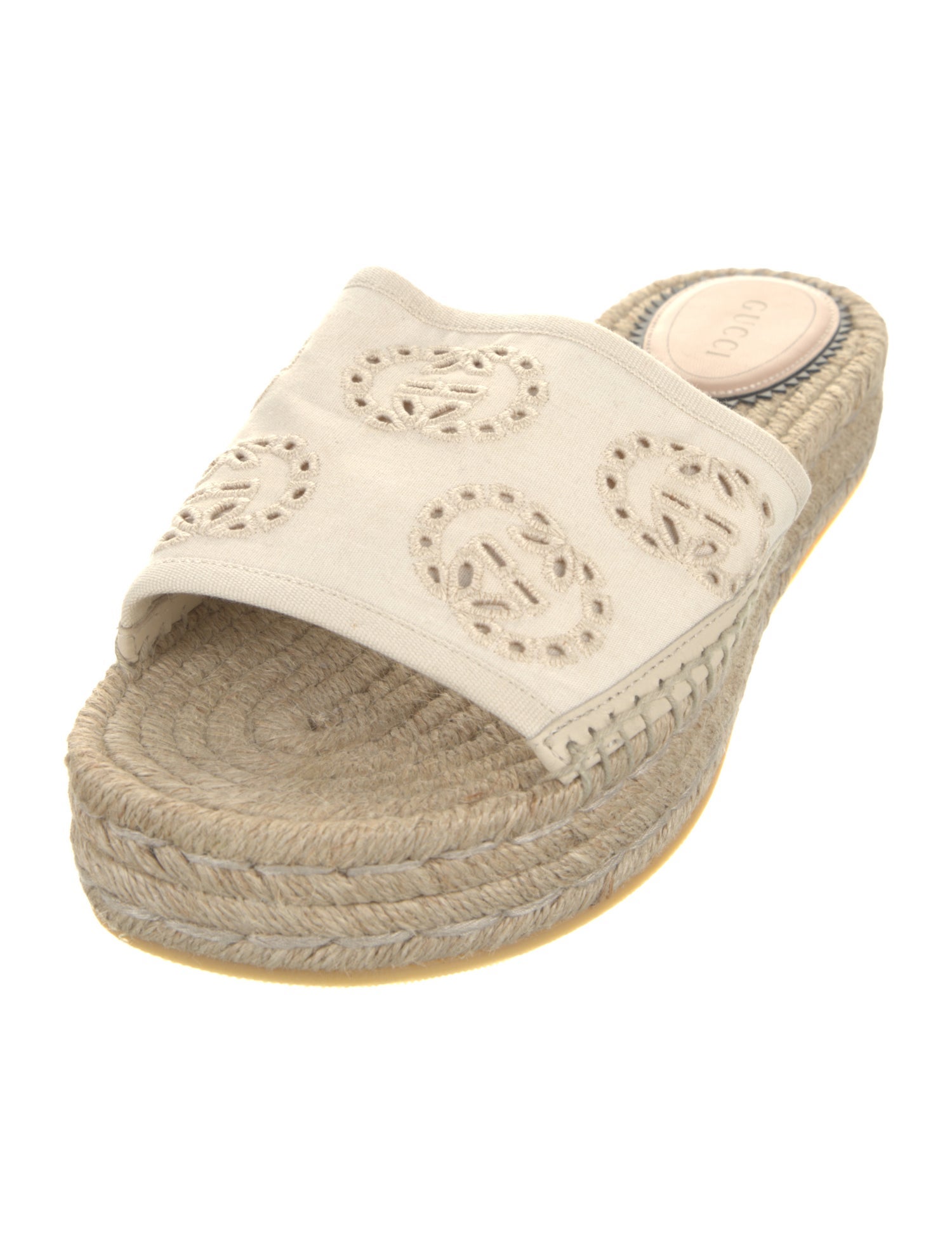 Gucci Interlocking G Logo Canvas Espadrilles