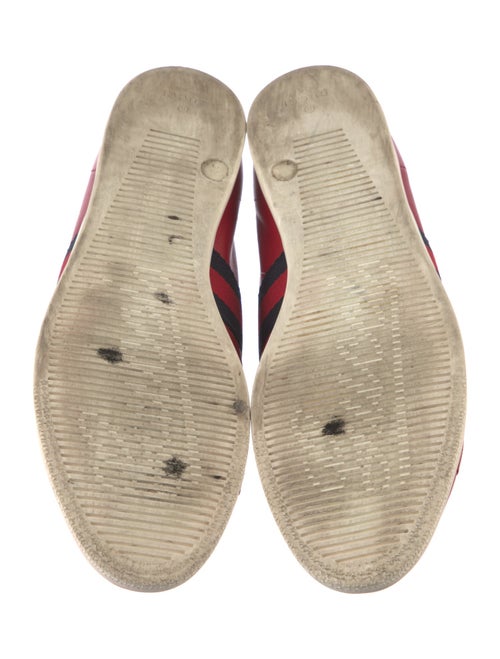 Gucci Web Accent Leather Sneakers