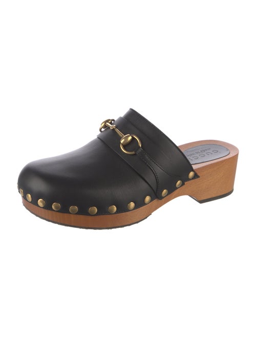Gucci Horsebit Accent Leather Mules
