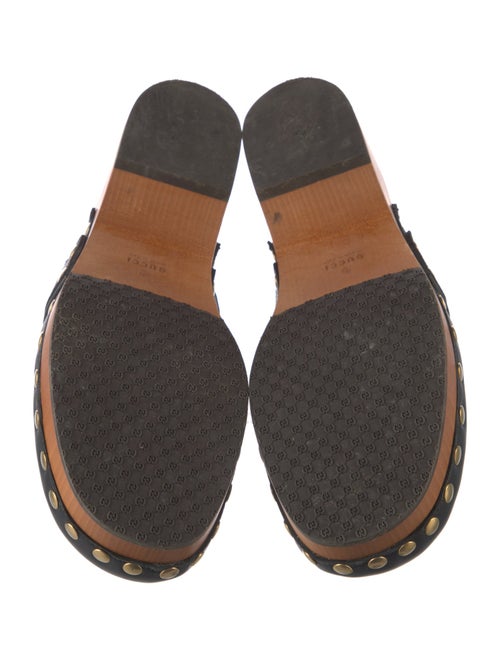 Gucci Horsebit Accent Leather Mules