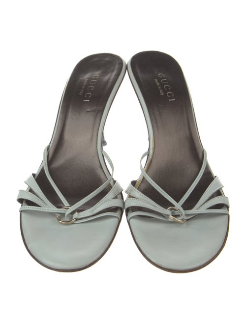 Gucci Interlocking G Logo Leather Slides