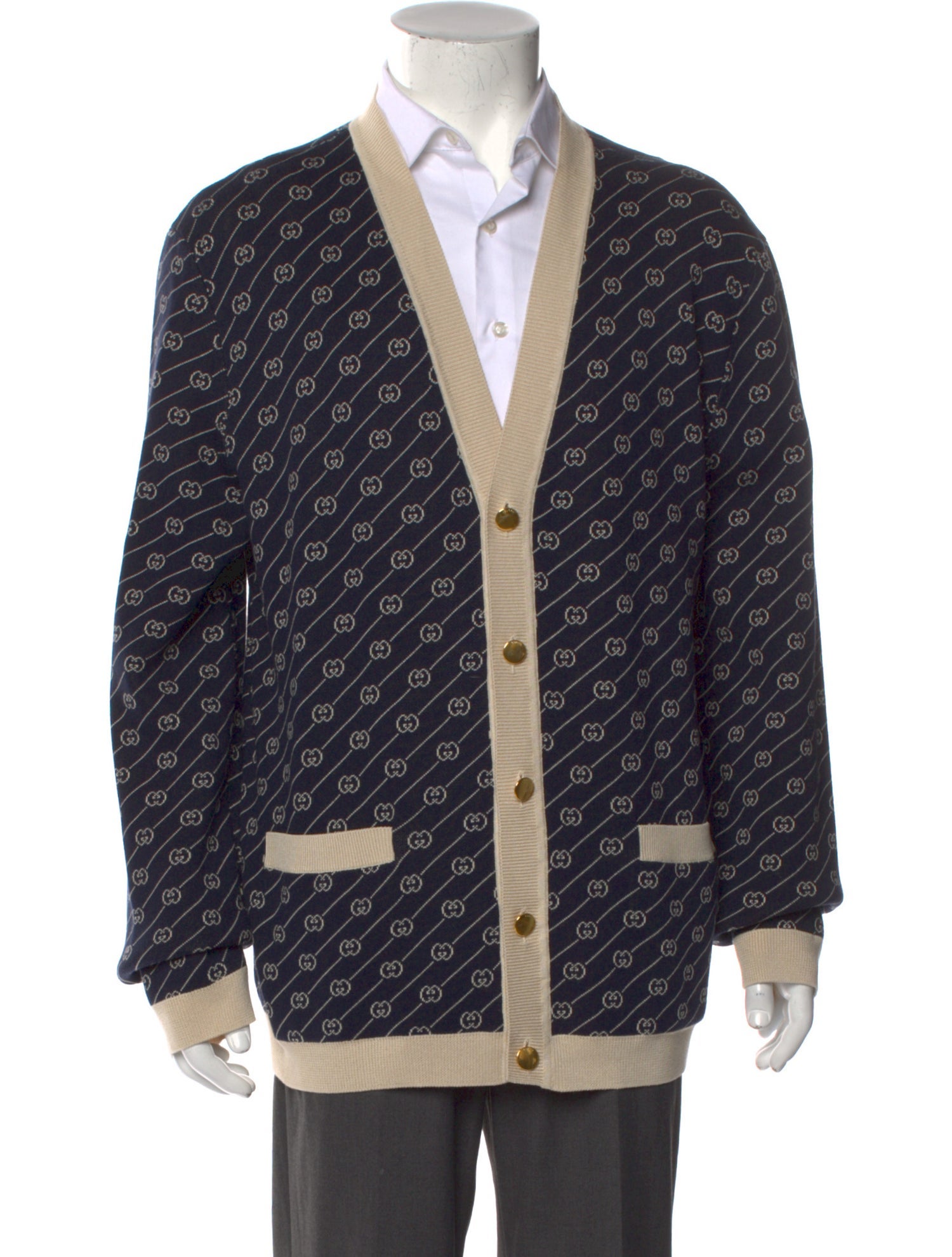 Gucci 2021 Interlocking G Logo Cardigan