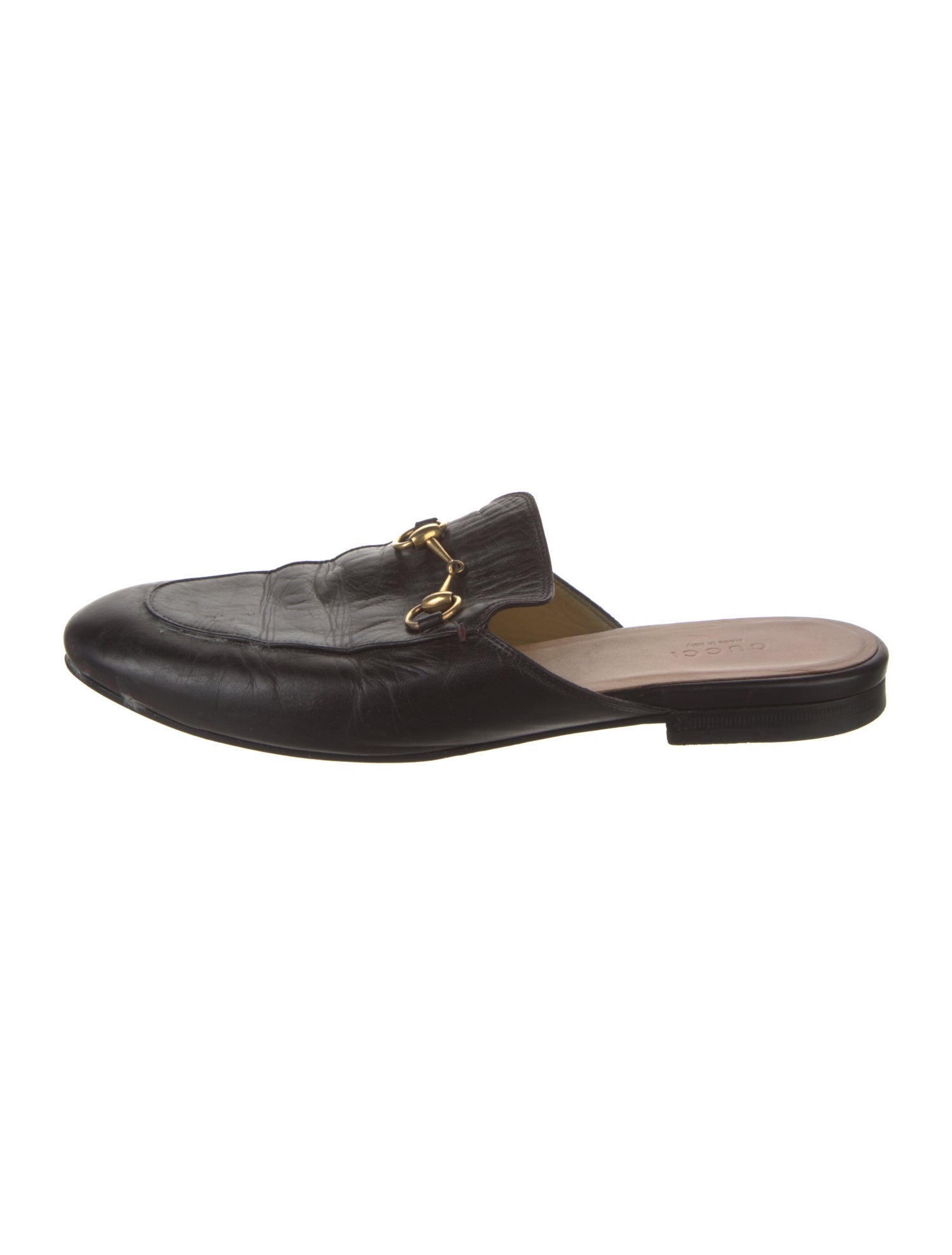 Gucci Horsebit Accent Leather Mules