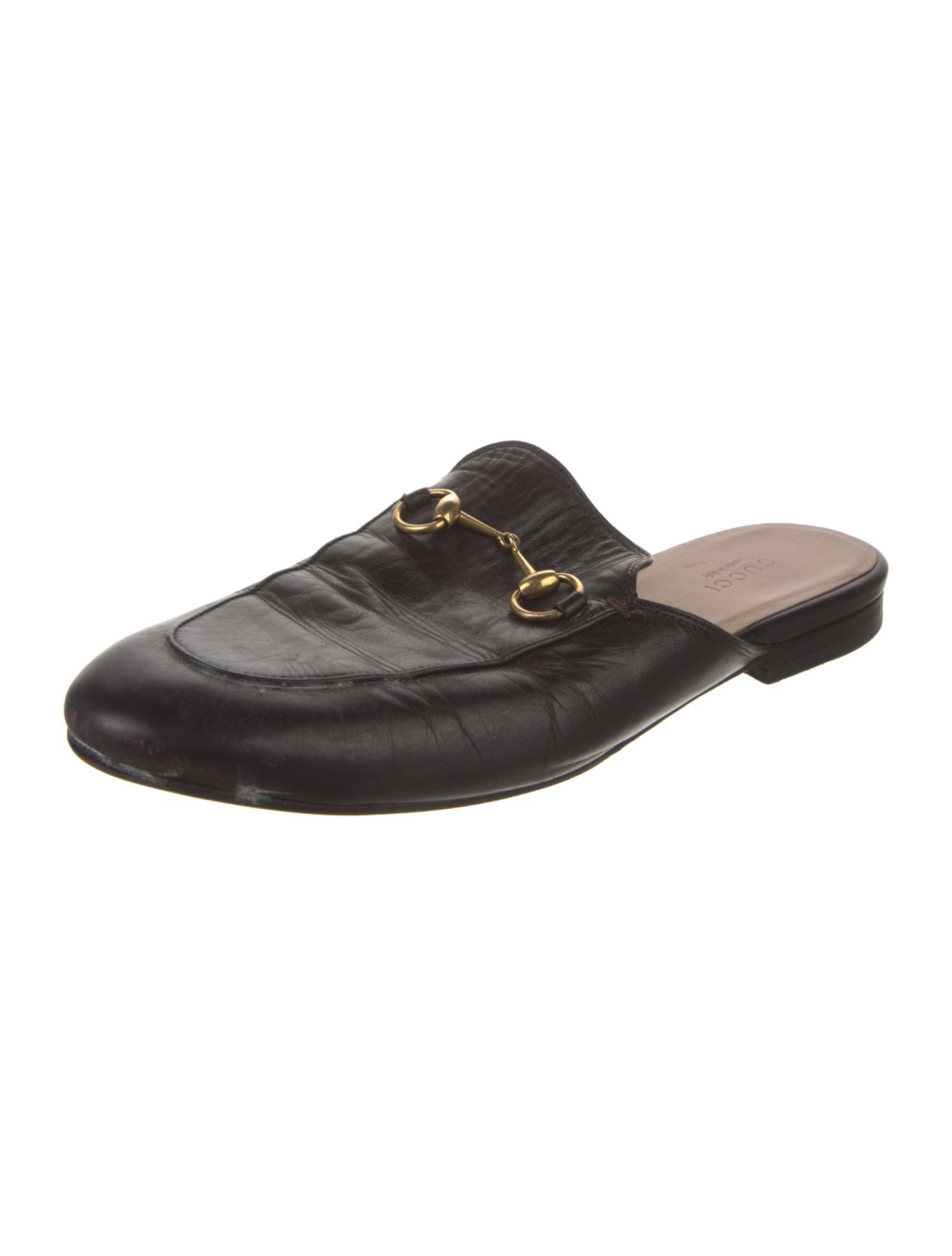 Gucci Horsebit Accent Leather Mules