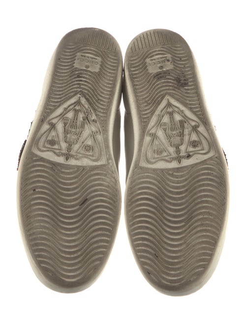 Gucci Web Accent Leather Sneakers