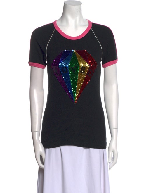 Gucci Graphic Print Crew Neck T-Shirt