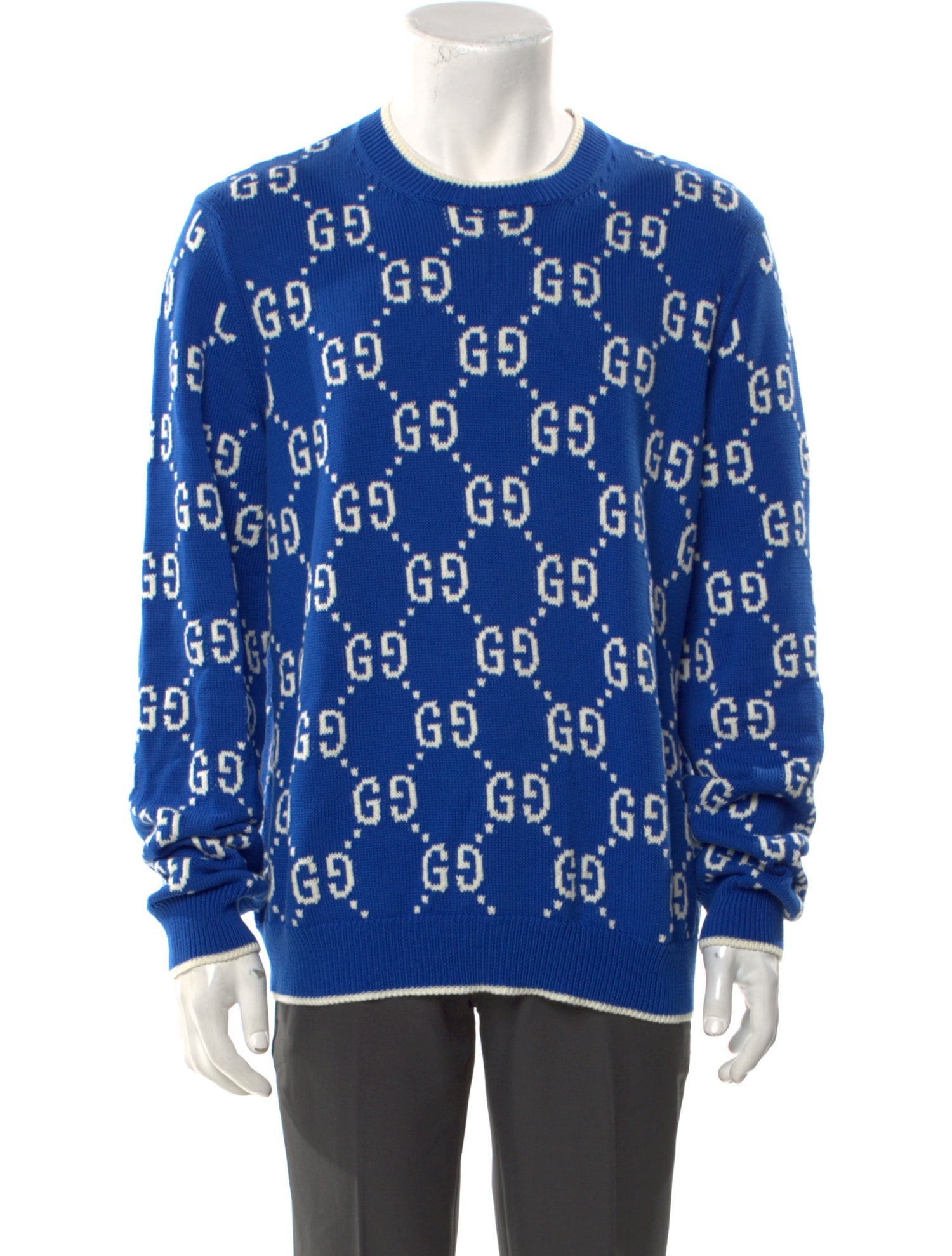 Gucci Printed Crew Neck Pullover