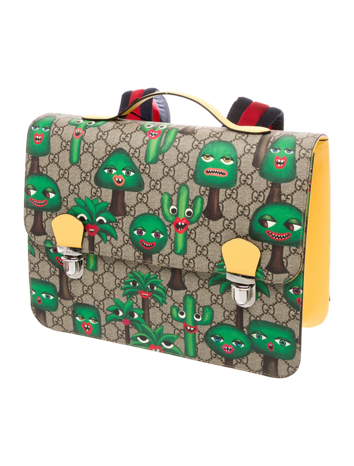 Gucci Kids' GG Supreme Smiling Plants Backpack
