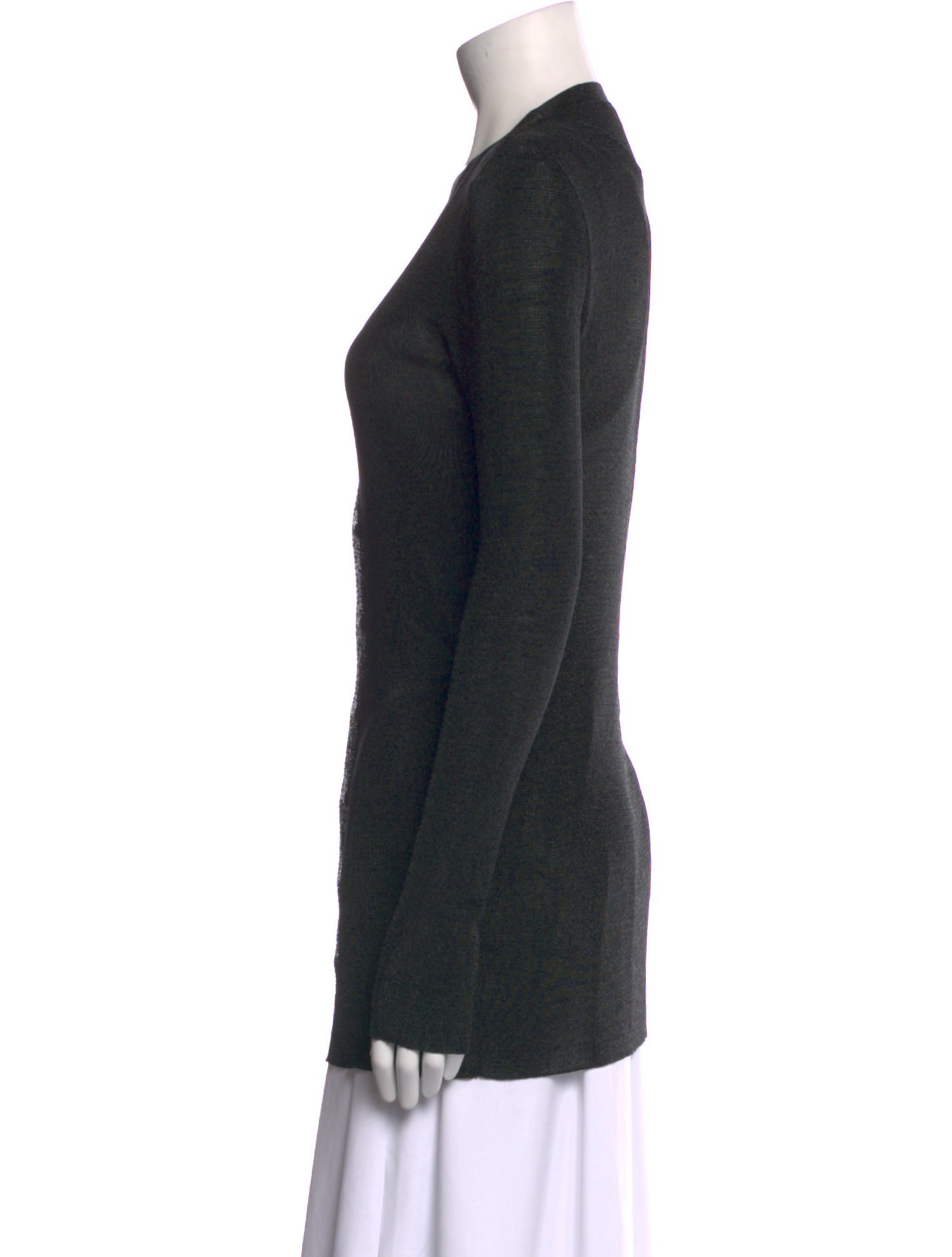 Gucci V-Neck Long Sleeve Top