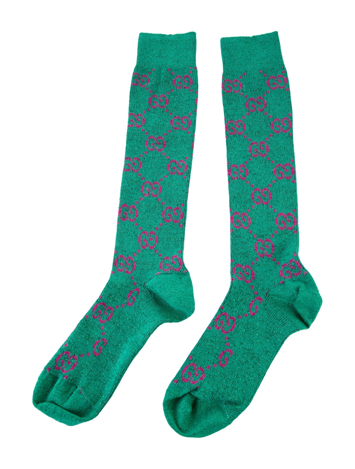 Gucci Metallic GG Logo Socks