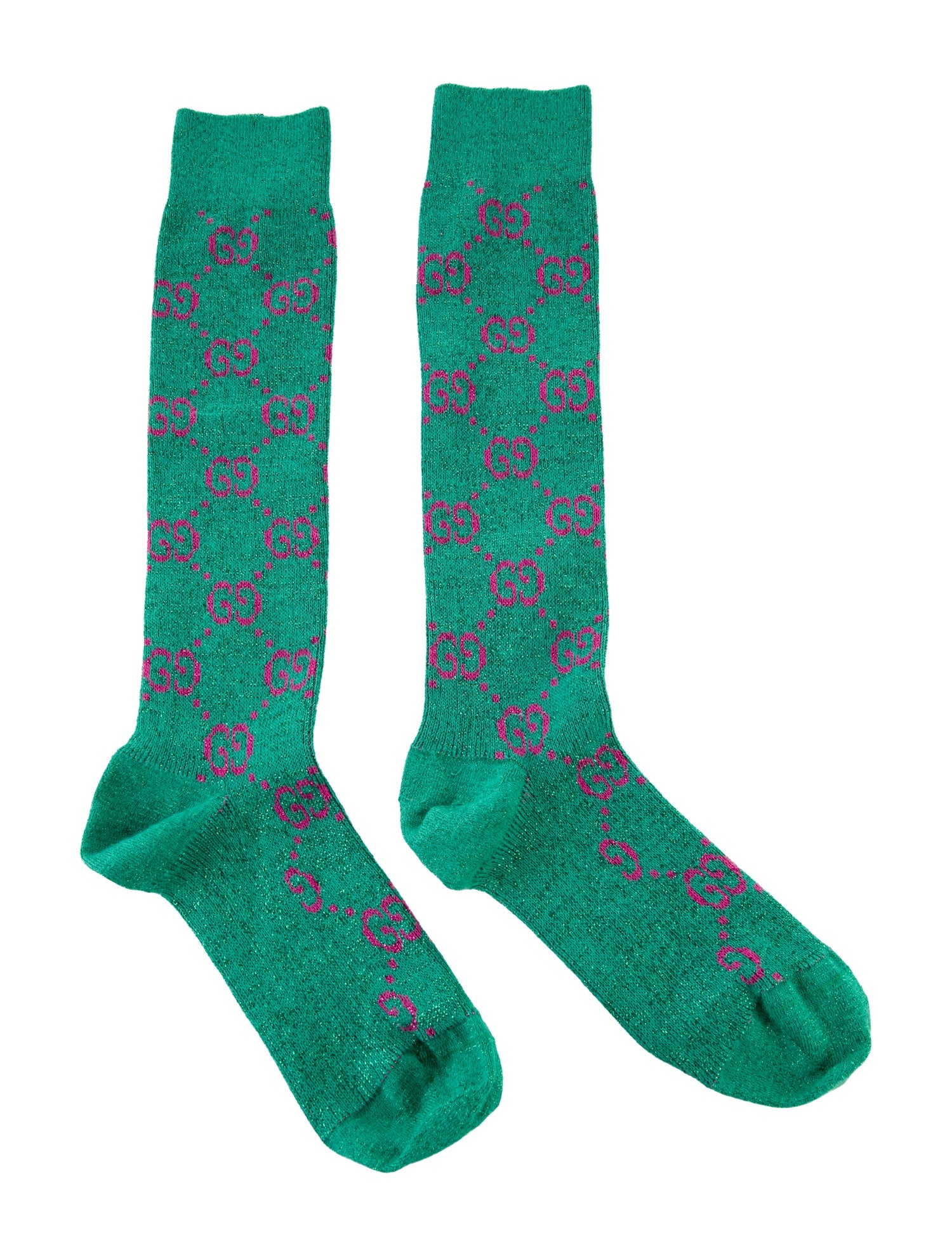 Gucci Metallic GG Logo Socks