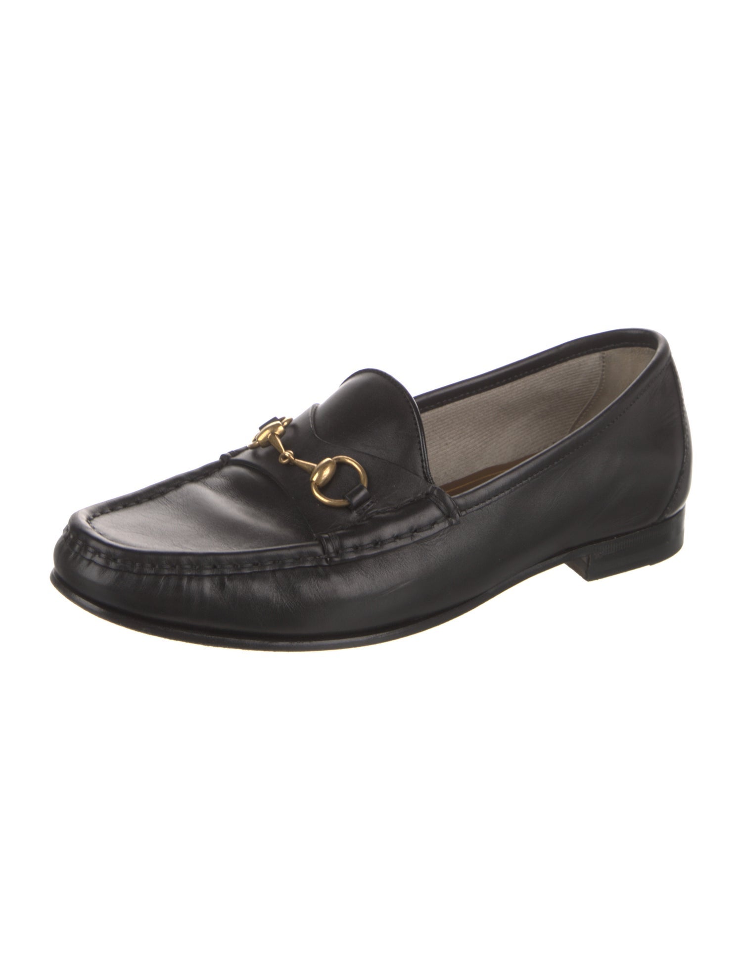 Gucci Horsebit Accent Leather Loafers