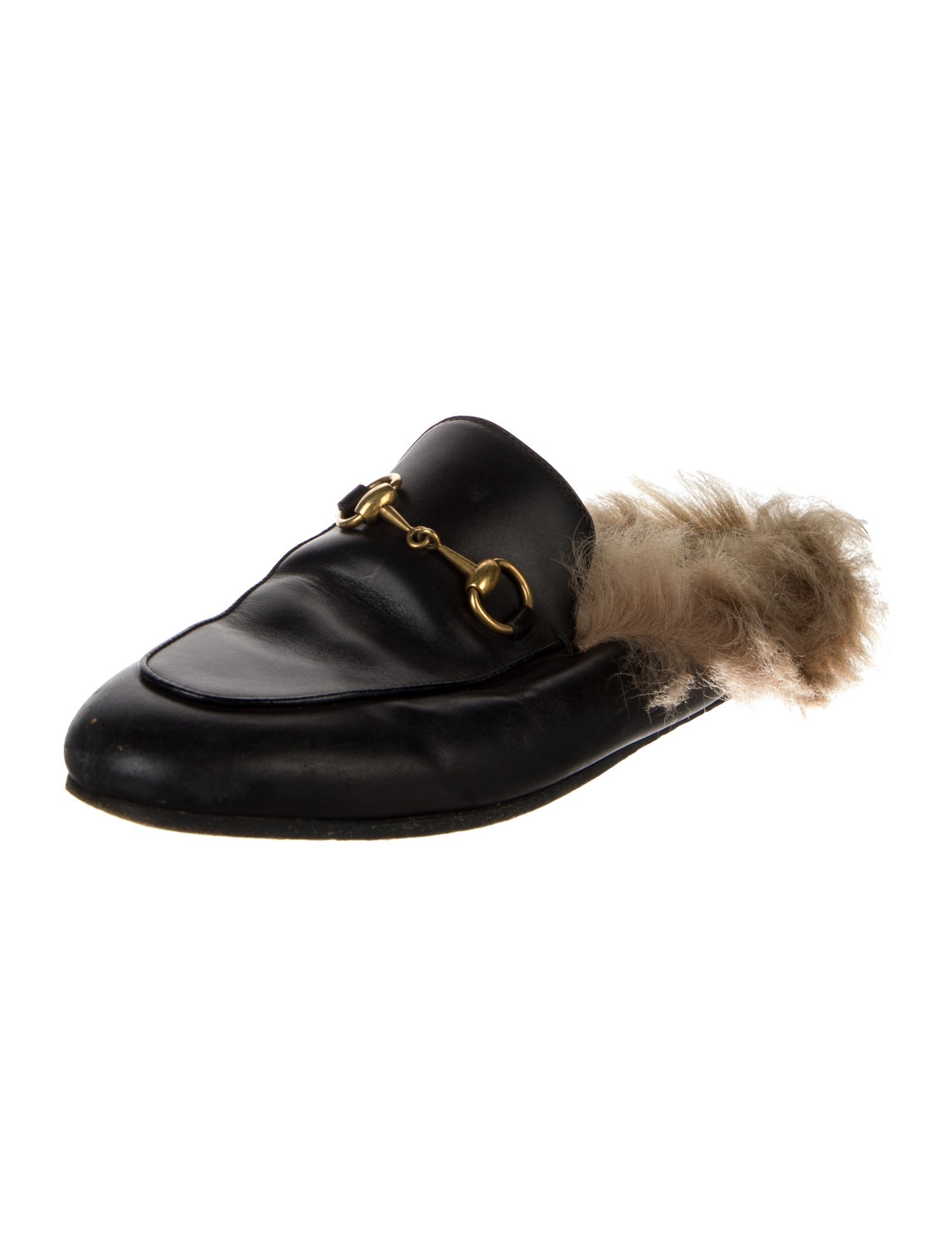 Gucci Horsebit Accent Leather Mules