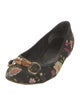 Gucci Flora Print Canvas Flats