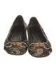 Gucci Flora Print Canvas Flats