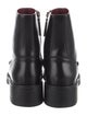 Gucci Horsebit Accent Leather Combat Boots
