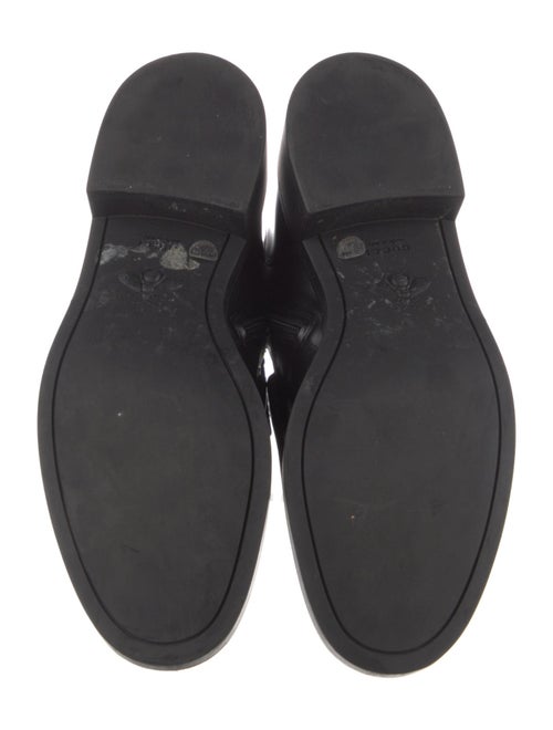 Gucci Horsebit Accent Leather Combat Boots