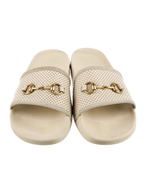 Gucci Horsebit Accent Leather Slides