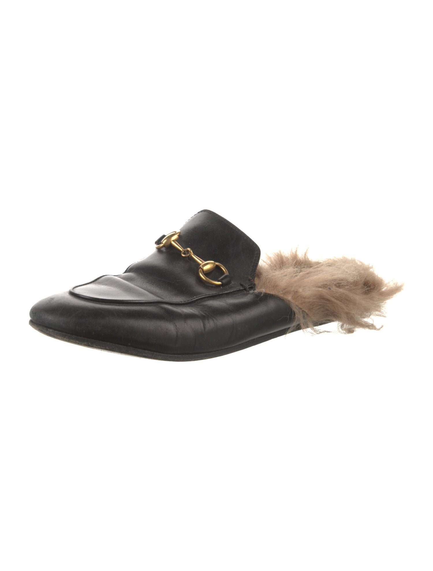 Gucci Horsebit Accent Leather Mules