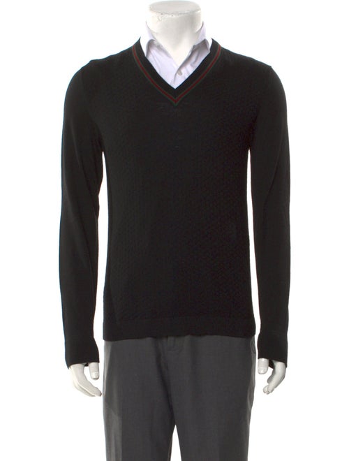 Gucci Web Accent Wool Pullover