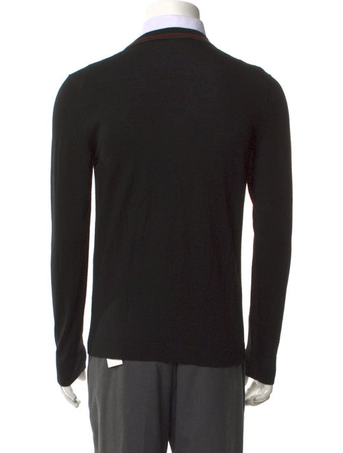 Gucci Web Accent Wool Pullover