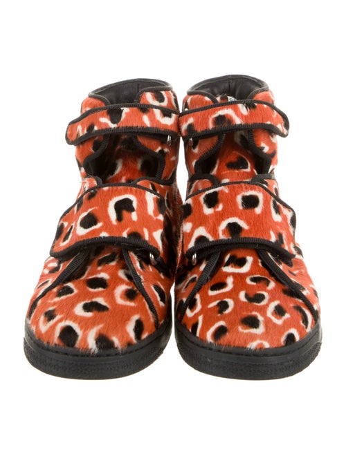 Gucci Girls' Pony Hair High Top Sneakers