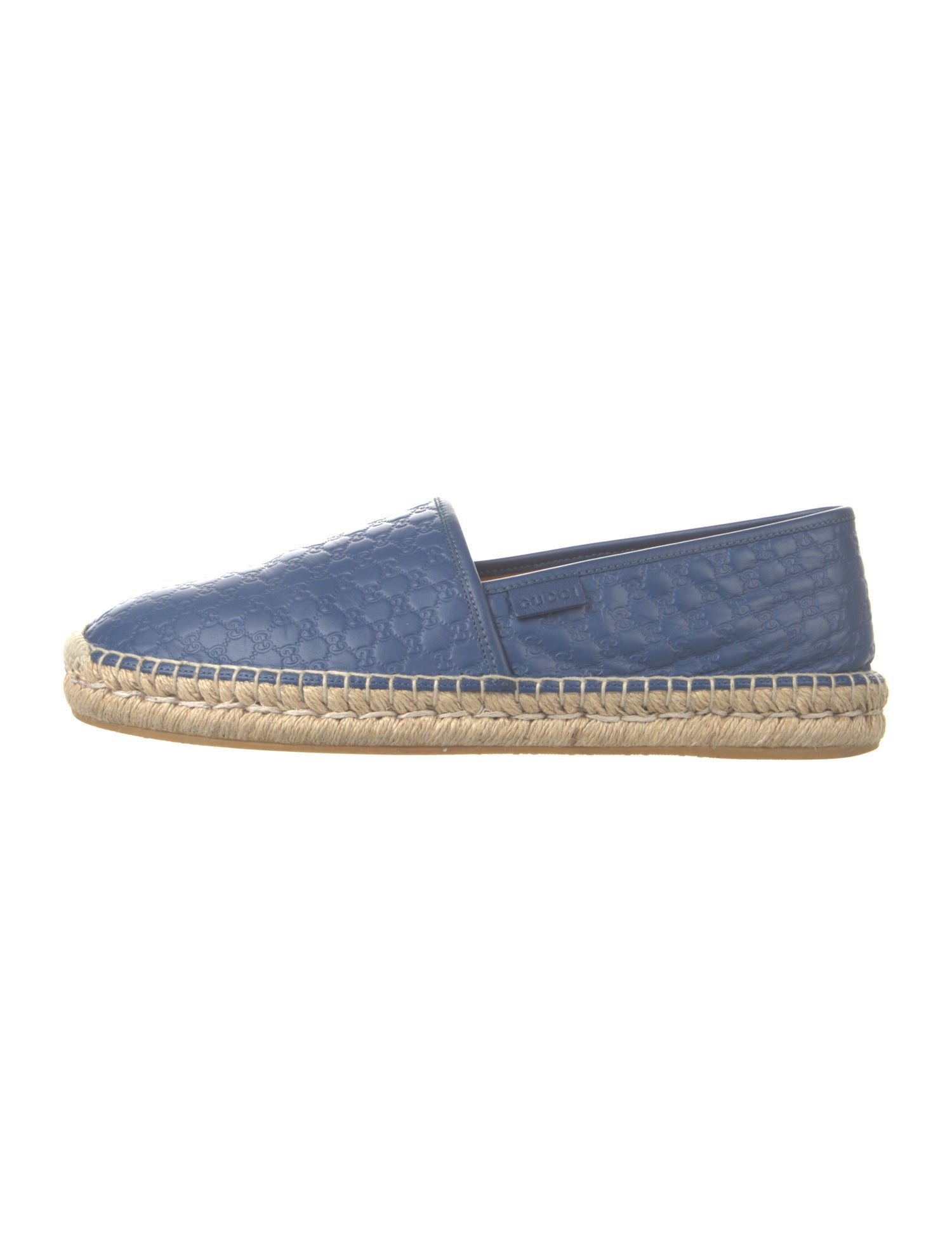 Gucci Microguccissima Pattern Leather Espadrilles