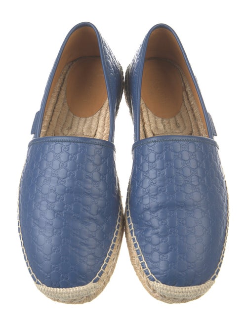 Gucci Microguccissima Pattern Leather Espadrilles