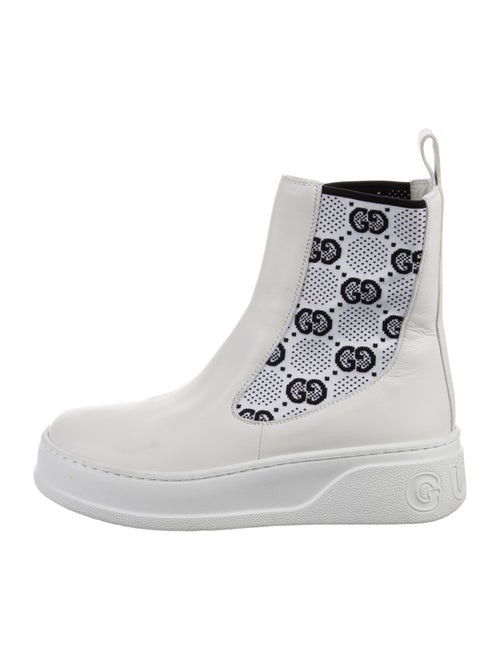 Gucci Leather Printed Sock Boots